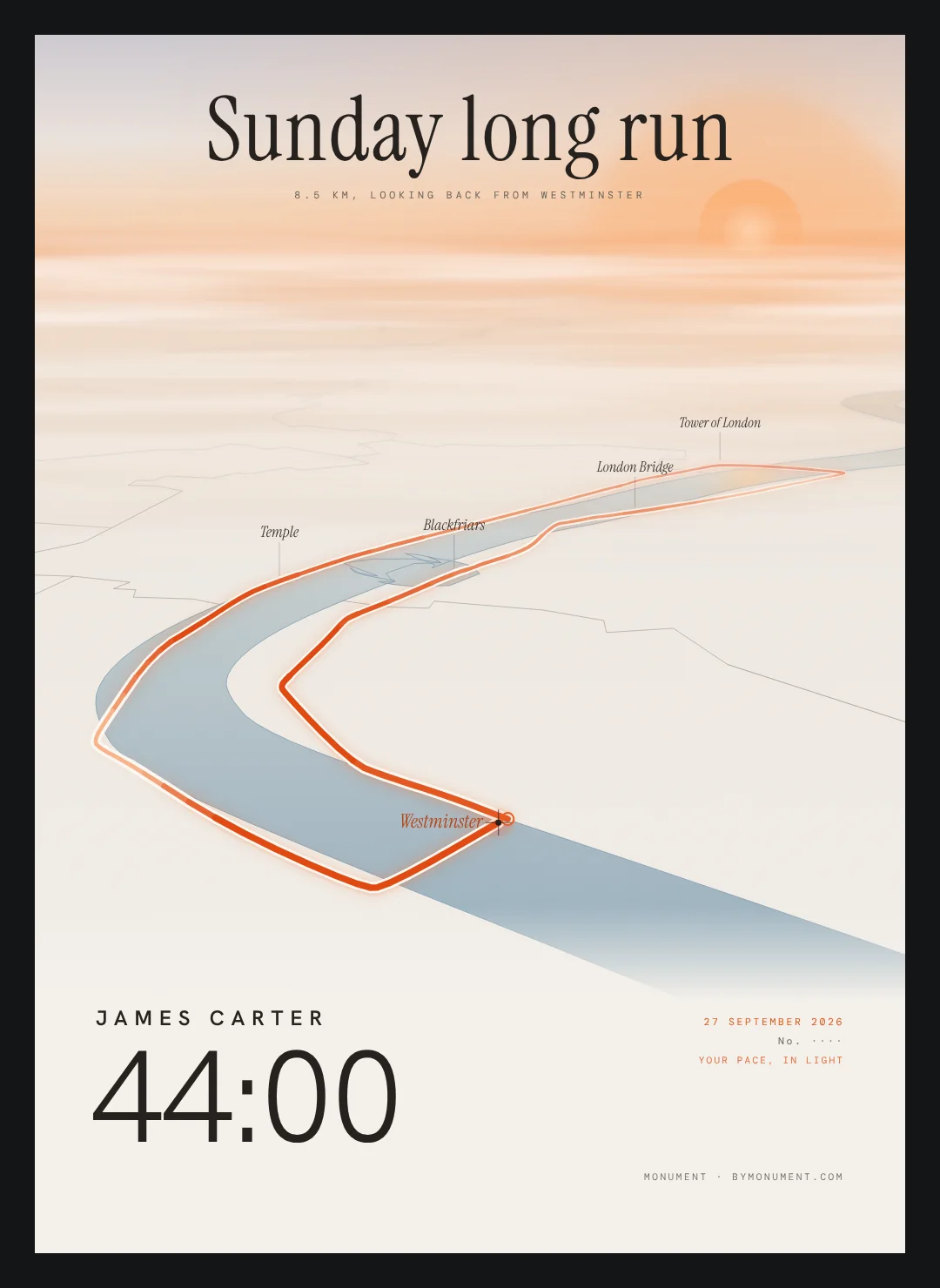 Your Route: a Sunday long run, Morning Mist edition